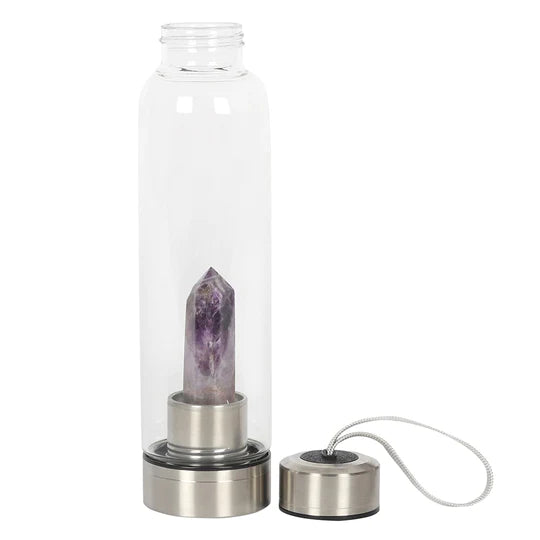 Amethyst Crystal Elixir Water Bottle
