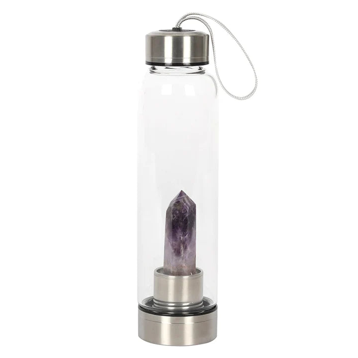 Amethyst Crystal Elixir Water Bottle