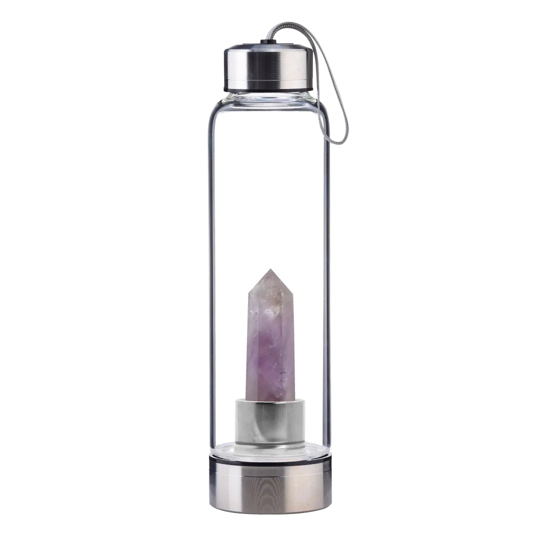 Amethyst Crystal Elixir Water Bottle