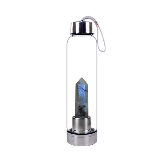 Labradorite Crystal Elixir Water Bottle